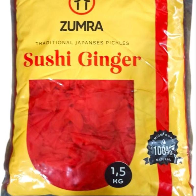 جنجر مخلل - الجنزبيل المخلل من شركة زمرا - وزن الكيس ١.٥ كجم genger