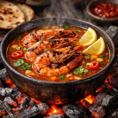 شوربة جمبري حمراء